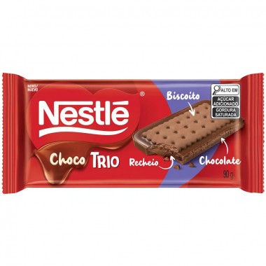 CHOCOLATE NESTLE CHOCOTRIO AMENDOIM 90G