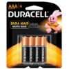 PILHA DURACELL AAA ALCALINA 4UN