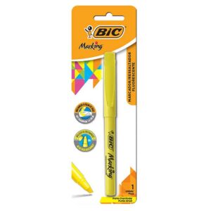 MARCA TEXTO BIC AMARELO UN