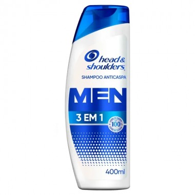 SHAMPOO HEAD&SHOULDERS MEN 3EM1 400ML