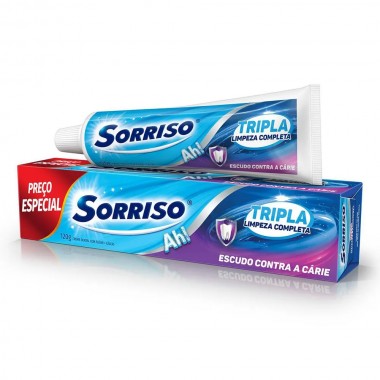 CREME DENTAL SORRISO TRI LIMP COMP120GR