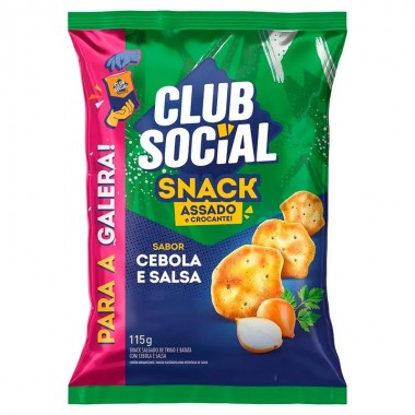 SALG CLUB SOCIAL SNACK CEBOLA SALSA 115G