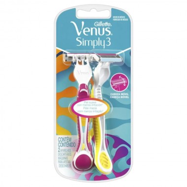 APARELHO GILLETTE VENUS SIMPLY C/2UN