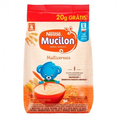 MINGAU MUCILON NESTLE MULTICEREAIS 180GR
