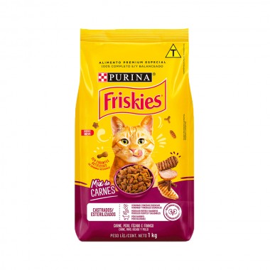 RACAO FRISKIES MIX DE CARNE 1KG
