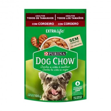 RACAO DOG CHOW CORDEIRO AO MOLHO SHT100G