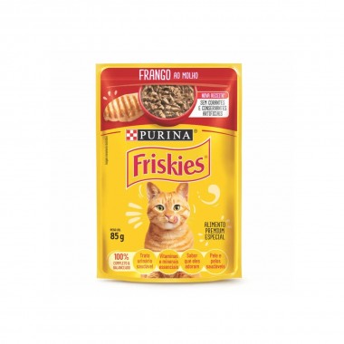 RACAO FRISKIES FRANGO AO MOLHO SHT 85GR