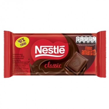 CHOCOLATE NESTLE MEIO AMARGO 80GR