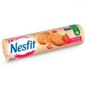 BISCOITO NESFIT MORANGO CEREAIS 160GR