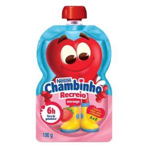 IOGURTE NESTLE CHAMBINHO MORANGO 100GR