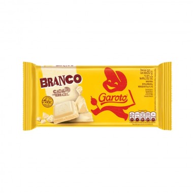 CHOCOLATE GAROTO BRANCO 80GR
