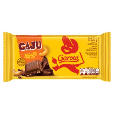 CHOCOLATE GAROTO CASTANH CAJU 80GR