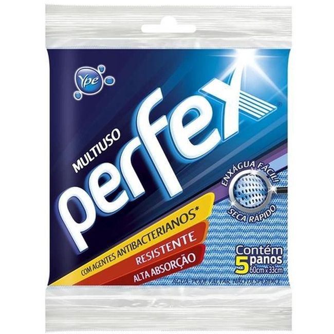 PANO MULTIUSO PERFEX AZUL 5UN