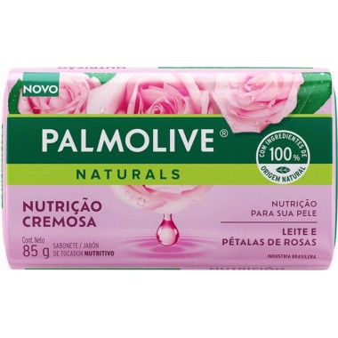 SABONETE PALMOLIVE SV LEITE PET ROSAS 85