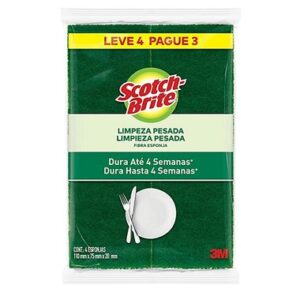 ESPONJA SCOTCH BRITE LIMP PESADA LV4 PG3