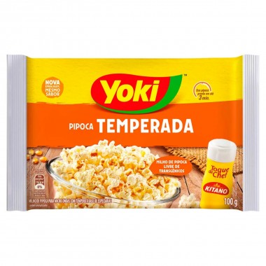 PIPOCA MICRO YOKI TEMPERADA 100GR