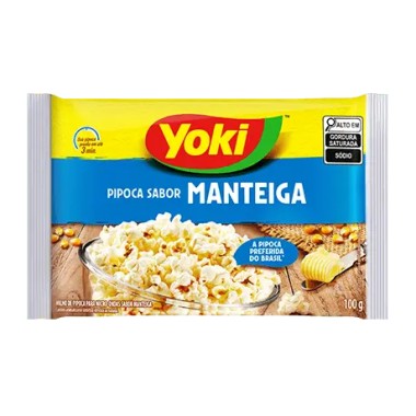 PIPOCA MICRO YOKI MANTEIGA INT90GR