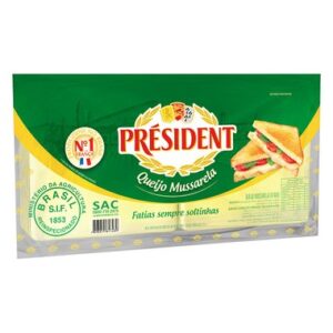 QUEIJO MUSSARELA PRESIDENT FAT 1KG