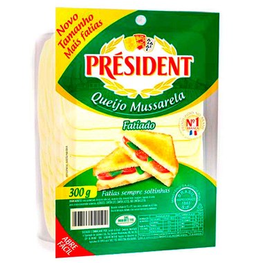 QUEIJO MUSSARELA PRESIDENT FAT 300G