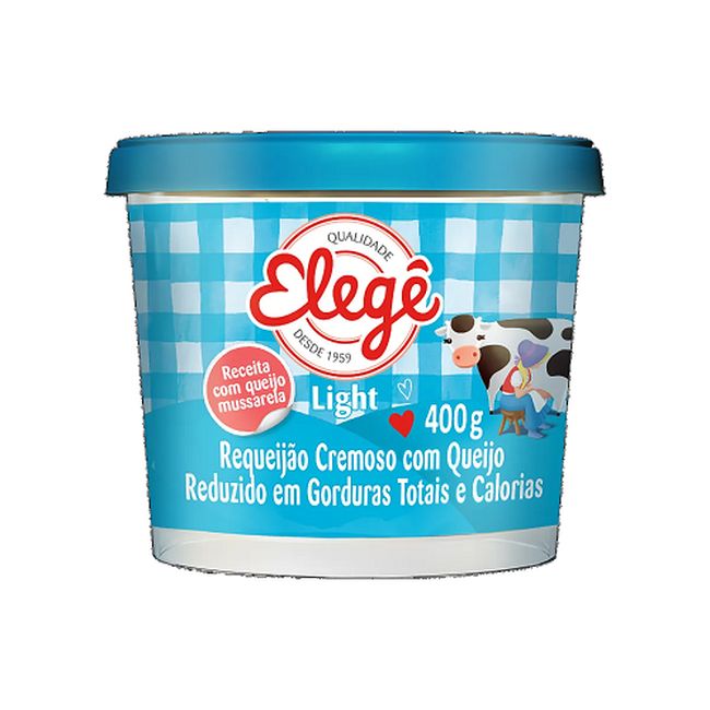 REQUEIJAO ELEGE CREMOSO LIGHT 400GR