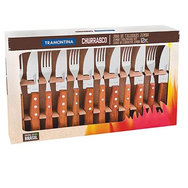 CONJ TRAMONTINA PARA CHURRASCO 12PC