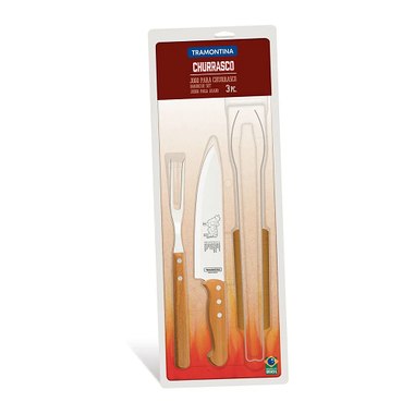 CONJ TRAMONTINA PARA CHURRASCO 3PC