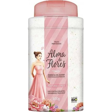 TALCO ALMA DE FLORES ESSENCIA JASMIM100G