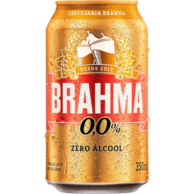 CERVEJA BRAHMA ZERO ALCOOL 350ML