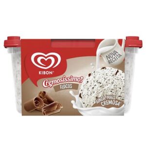 SORVETE KIBON CREMOSISSIMO FLOCOS 1,5L