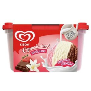 SORVETE KIBON CREMOSISSIMO NAPOLIT 1,5L