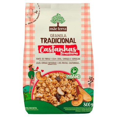 GRANOLA MAE TERRA CASTANHA 800G