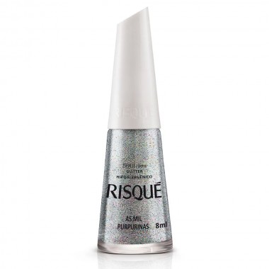 ESMALTE RISQUE GLITER MIL PURPURINAS 8ML