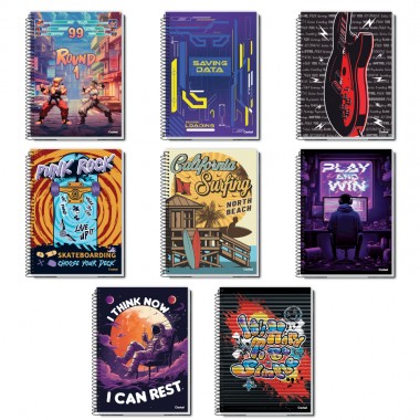 CADERNO CREDEAL CD MY COLLEC 1M 80F MAS