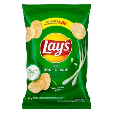 CHIPS LAYS SOUR CREAM 70G