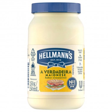 MAIONESE HELLMANNS POTE 250g