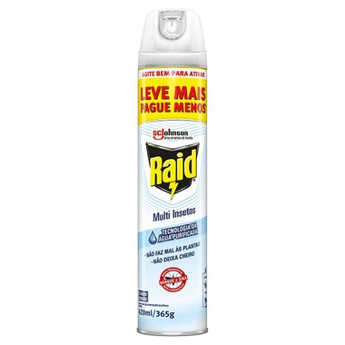 INSETICIDA RAID AQUA PROT 300 MAIS 120ML