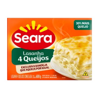 LASANHA SEARA 4 QUEIJOS 600GR