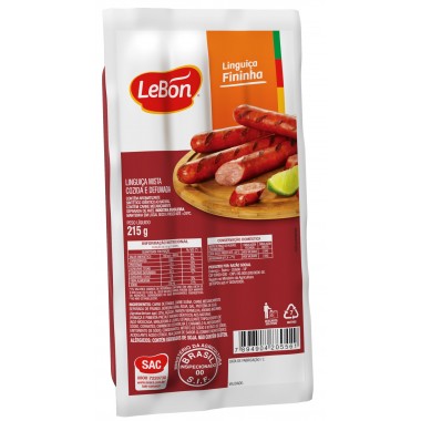LINGUICA LEBON DEFUMADA FININHA 215GR