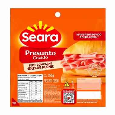 PRESUNTO SEARA COZIDO FAT 350GR