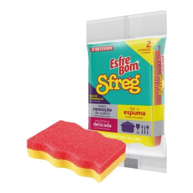 ESPONJA SFREG DUPLA FACE C/2UN