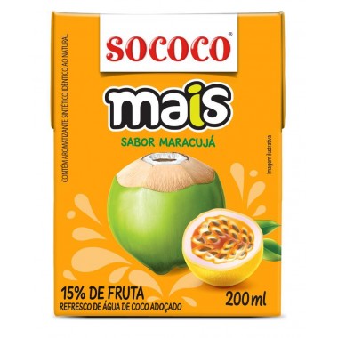 AGUA DE COCO SOCOCO MAIS TANGERINA 200ML
