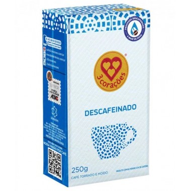 CAFE TRES CORACOES DESCAFEINADO 250GR