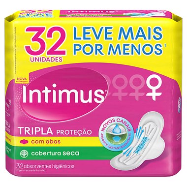ABSORV INTIMUS TRIPLA SECA C ABAS 32UN