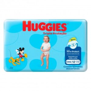 FRALDA HUGGIES TRIPLA P JUMBINHO XXG12UN