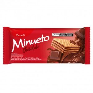 BISCOITO WAF MINUETO CHOCOLATE 81GR