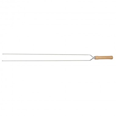 ESPETO MOR DUPLO CABO MADEIRA 95CM