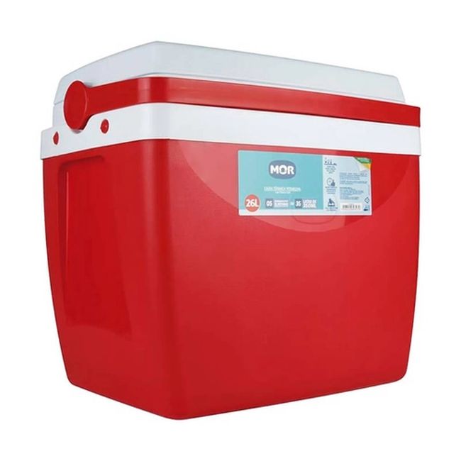 CAIXA TERMICA MOR VERMELHA 26L