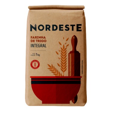 FARINHA TRIGO INTEGRAL NORDESTE 1KG
