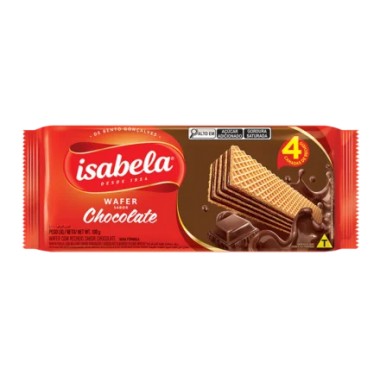 BISCOITO WAF ISABELA CHOCOLATE 100GR