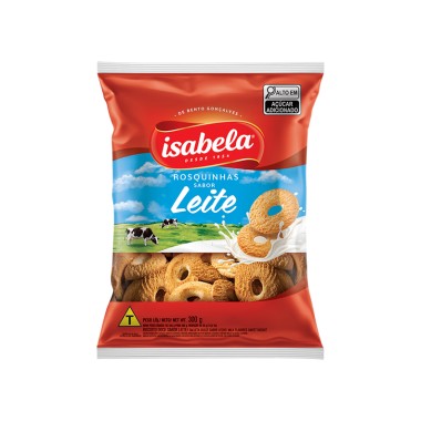BISCOITO ISABELA ROSQUINHA LEITE 300GR